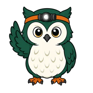 夜回りフクロウ ホウ(編集部のキャラクター)